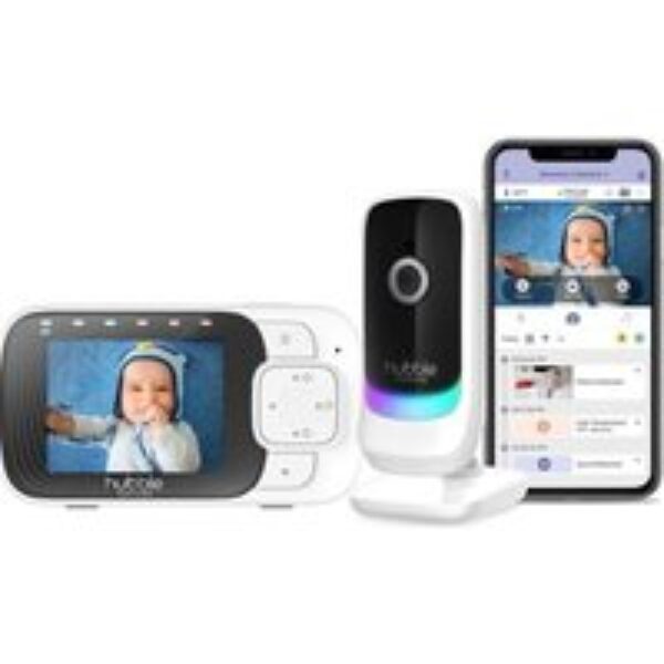 HUBBLE Nursery Pal Essentials 2.8" Smart Baby Monitor - White