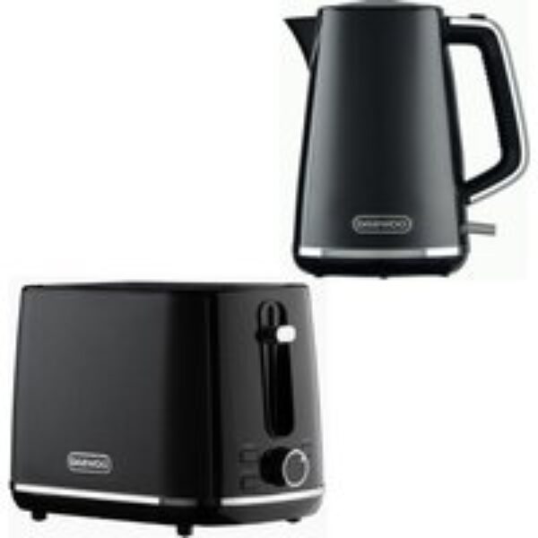 DAEWOO Stirling SDA2682GE Jug Kettle and 2-Slice Toaster Bundle - Black