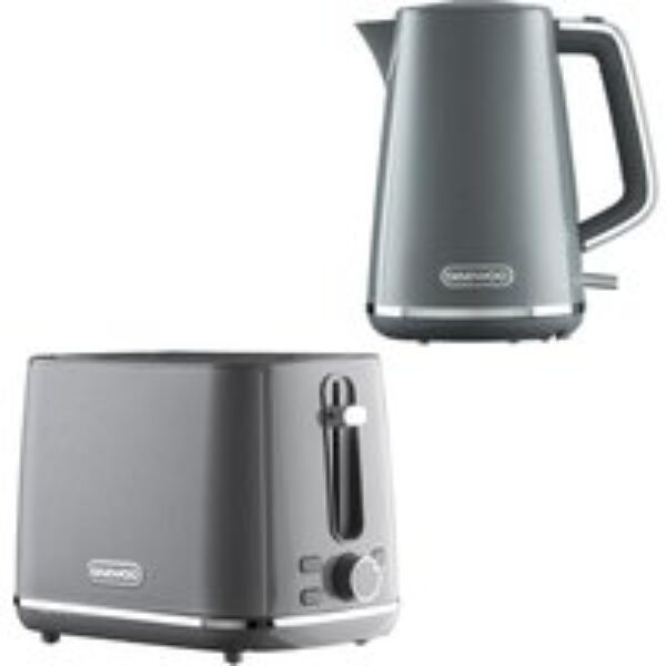 DAEWOO Stirling SDA2683GE Jug Kettle and 2-Slice Toaster Bundle - Grey