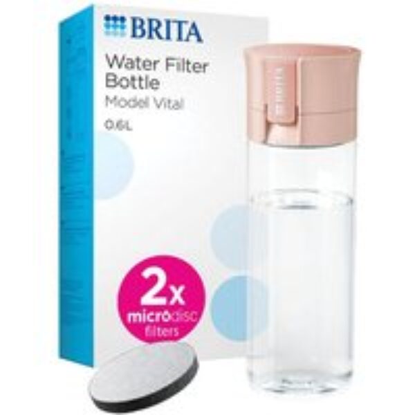 BRITA Model Vital Water Filter Bottle - Apricot