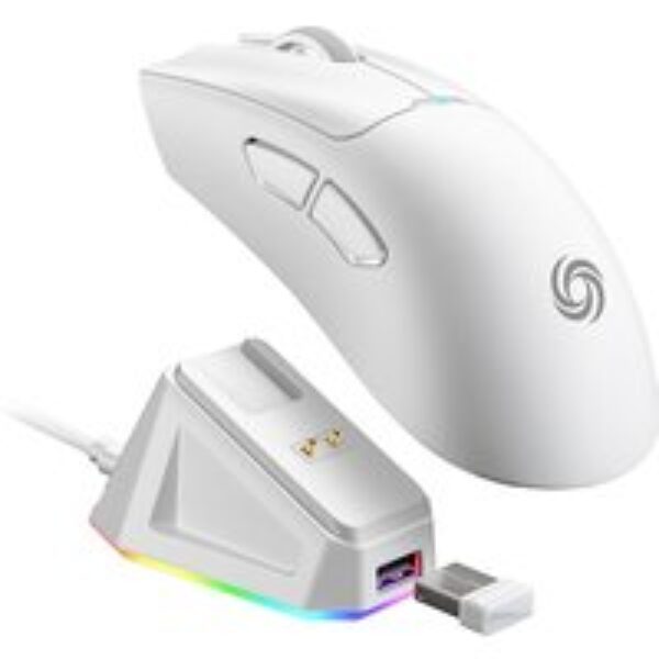 NOS M-750 GM UL Rapid Wireless Optical Gaming Mouse - White