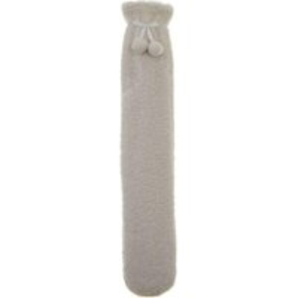 AROMA HOME Teddy Boucle Long Hot Water Bottle - Cream