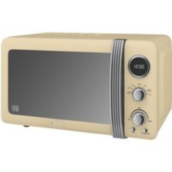 SWAN Retro SM22030CN Solo Microwave - Cream