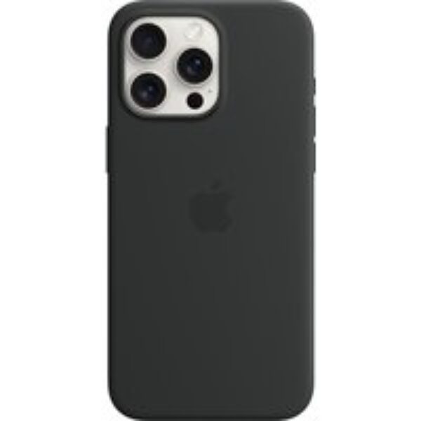 APPLE iPhone 15 Pro Max Silicone Case with MagSafe - Black