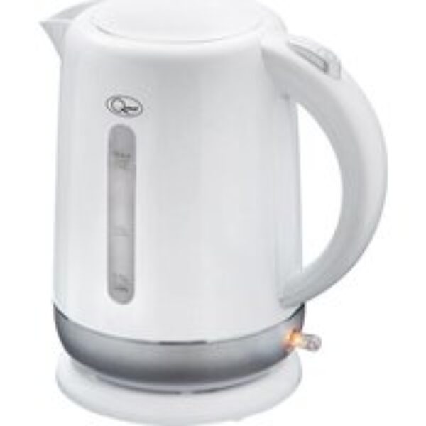 QUEST 39919 Jug Kettle - White & Silver