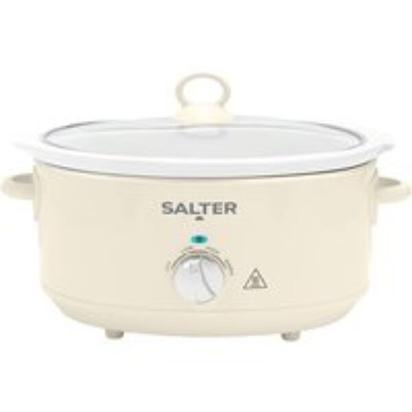 SALTER Retro Slow Cooker - Cream