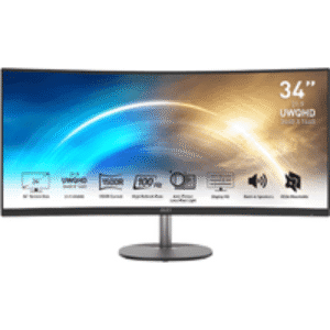 MSI PRO MP341CQ 34 UWQHD 100Hz FreeSync Curved VA Monitor