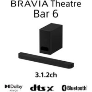 3.1.2ch BRAVIA Theatre Bar 6 Dolby Atmos? Soundbar - Black